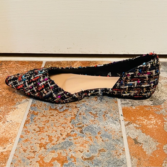 💕NWOB! Gorgeous & Colorful Plaid D’Orsay Style Wool Flats! - Picture 2 of 13